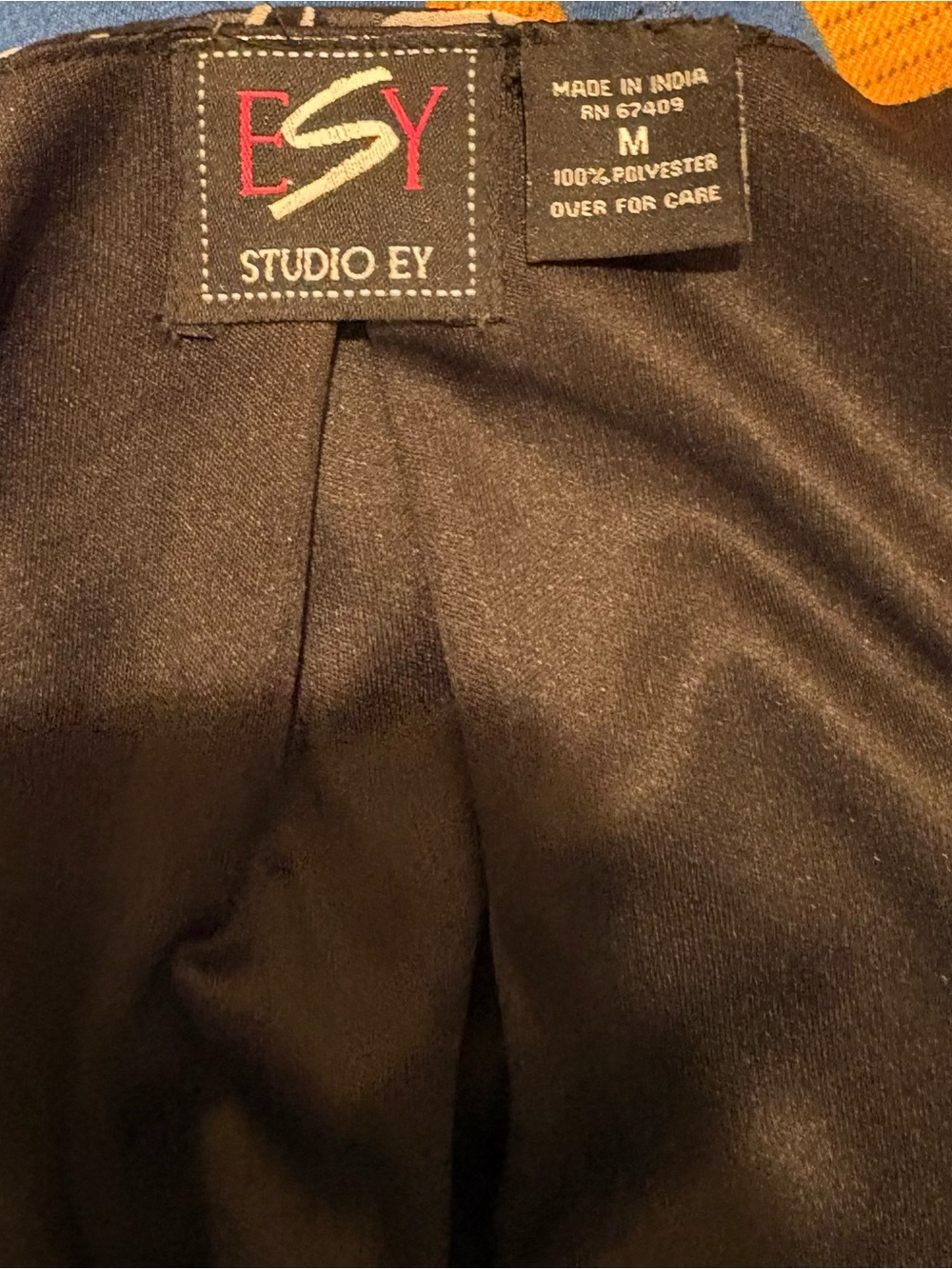 Studio Y Men’s Black Polyester Dress Pants